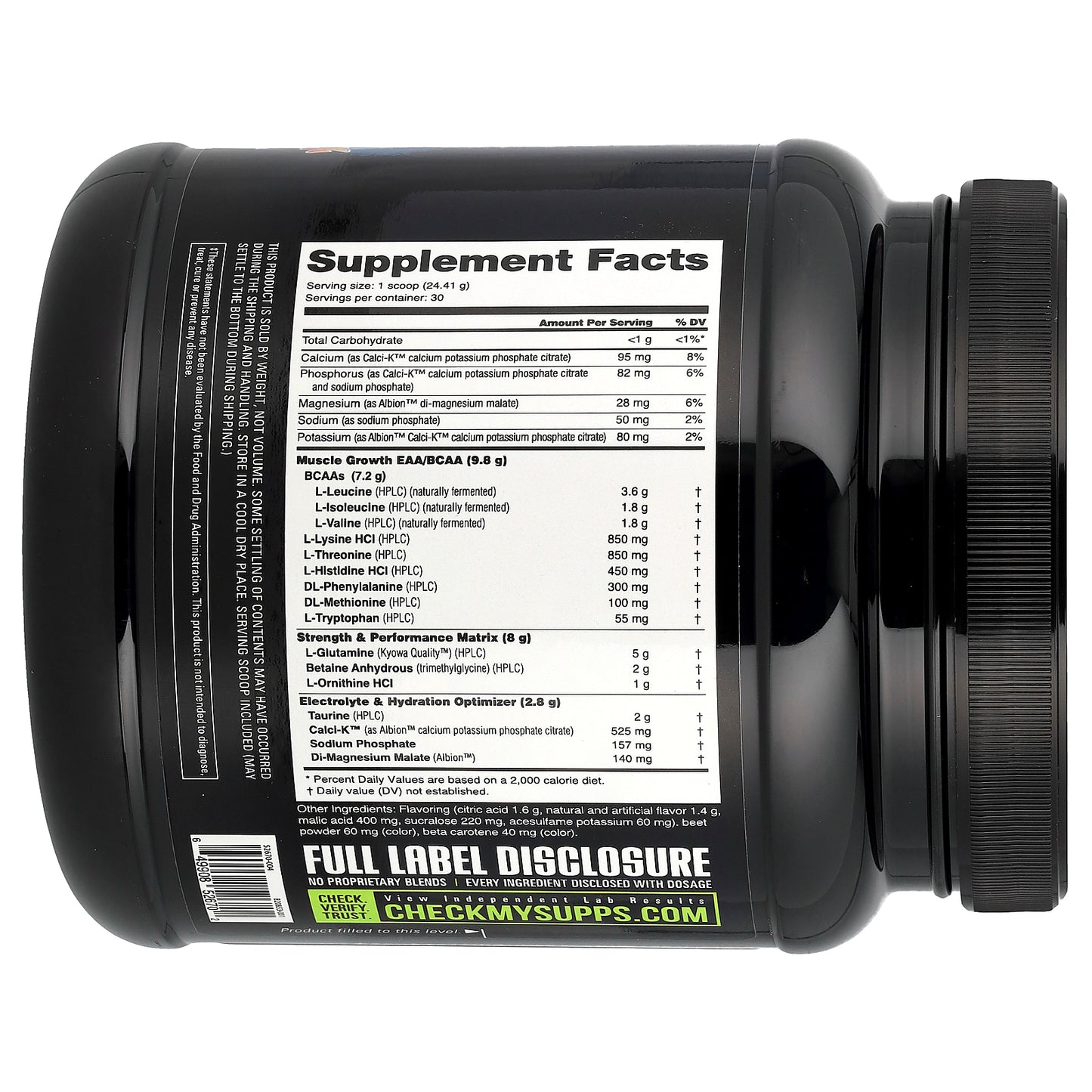 NutraBio, Intra Blast, Intra Workout Amino Fuel, New York Punch, 1.61 lb (732 g)