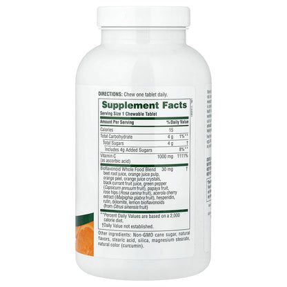 NaturesPlus, Chewable Orange Juice, Vitamin C, Natural Orange, 60 Tablets