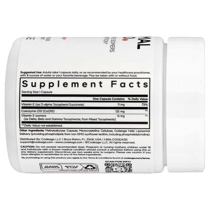 Codeage, Liposomal CoQ10, 60 Vegetable Capsules