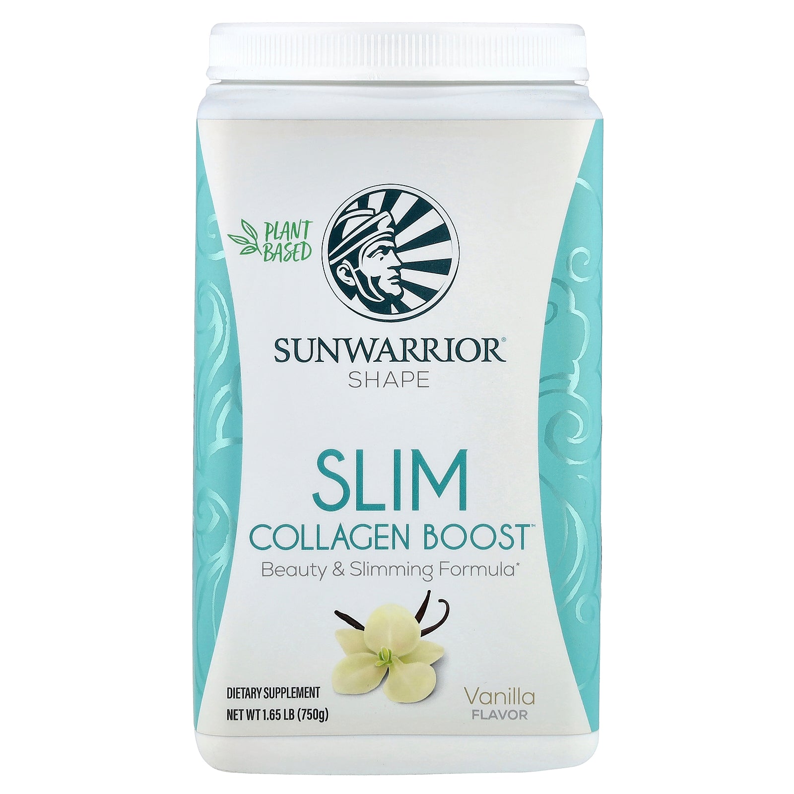 Sunwarrior, Shape, Slim Collagen Boost™, Vanilla, 1.65 lb (750 g)