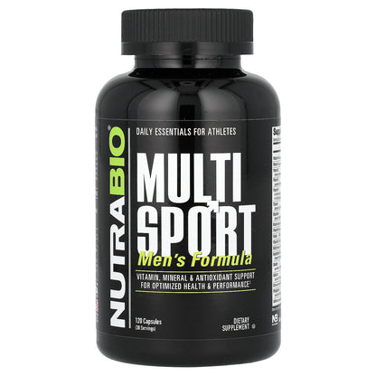 NutraBio, MultiSport Men's Formula, 120 Capsules