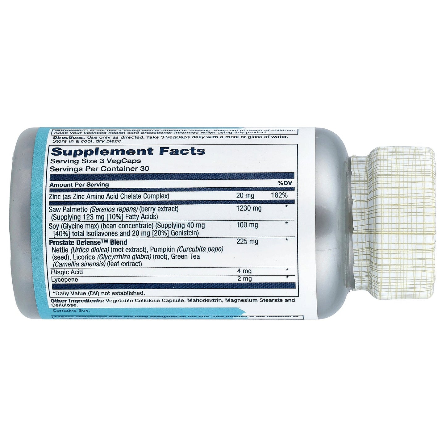 Solaray, Prostate Defense™, 90 VegCaps