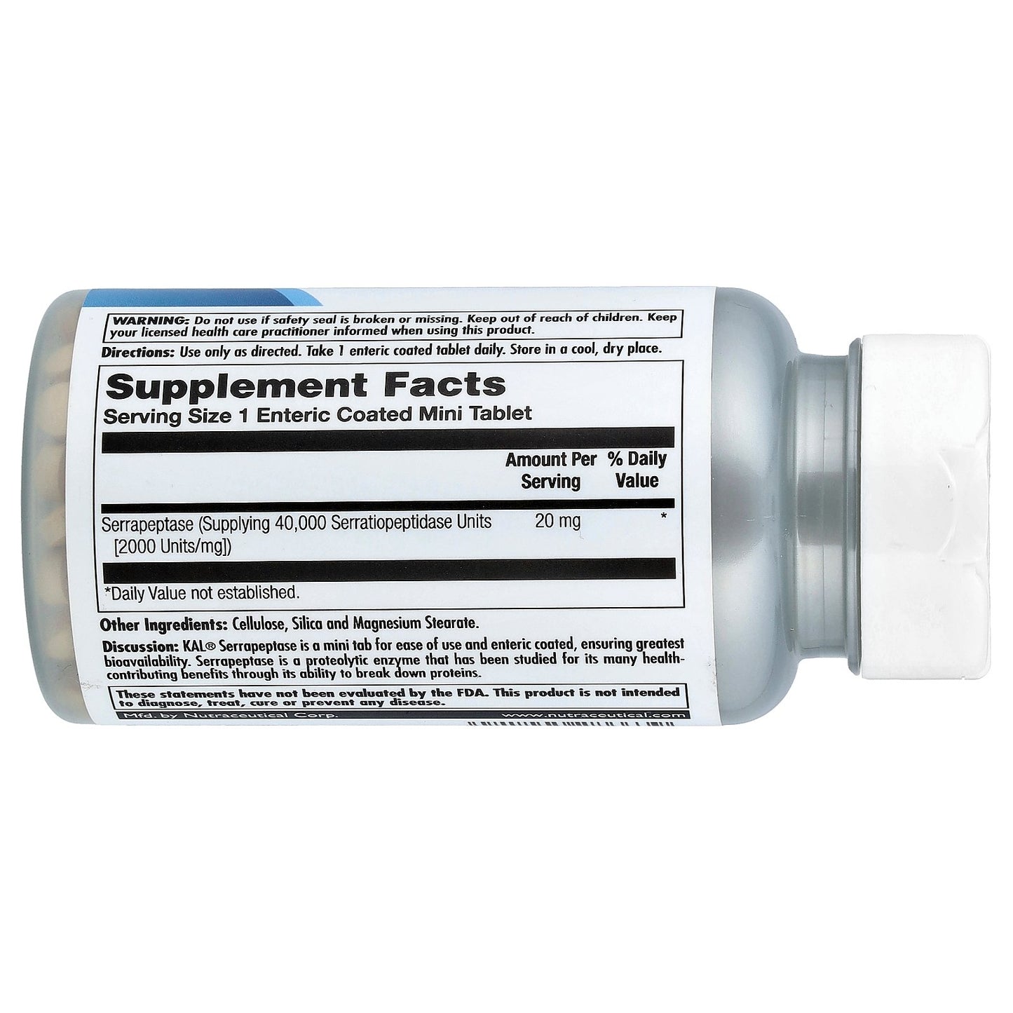 KAL, Serrapeptase, 20 mg, 90 Tablets