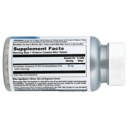 KAL, Serrapeptase, 20 mg, 90 Tablets