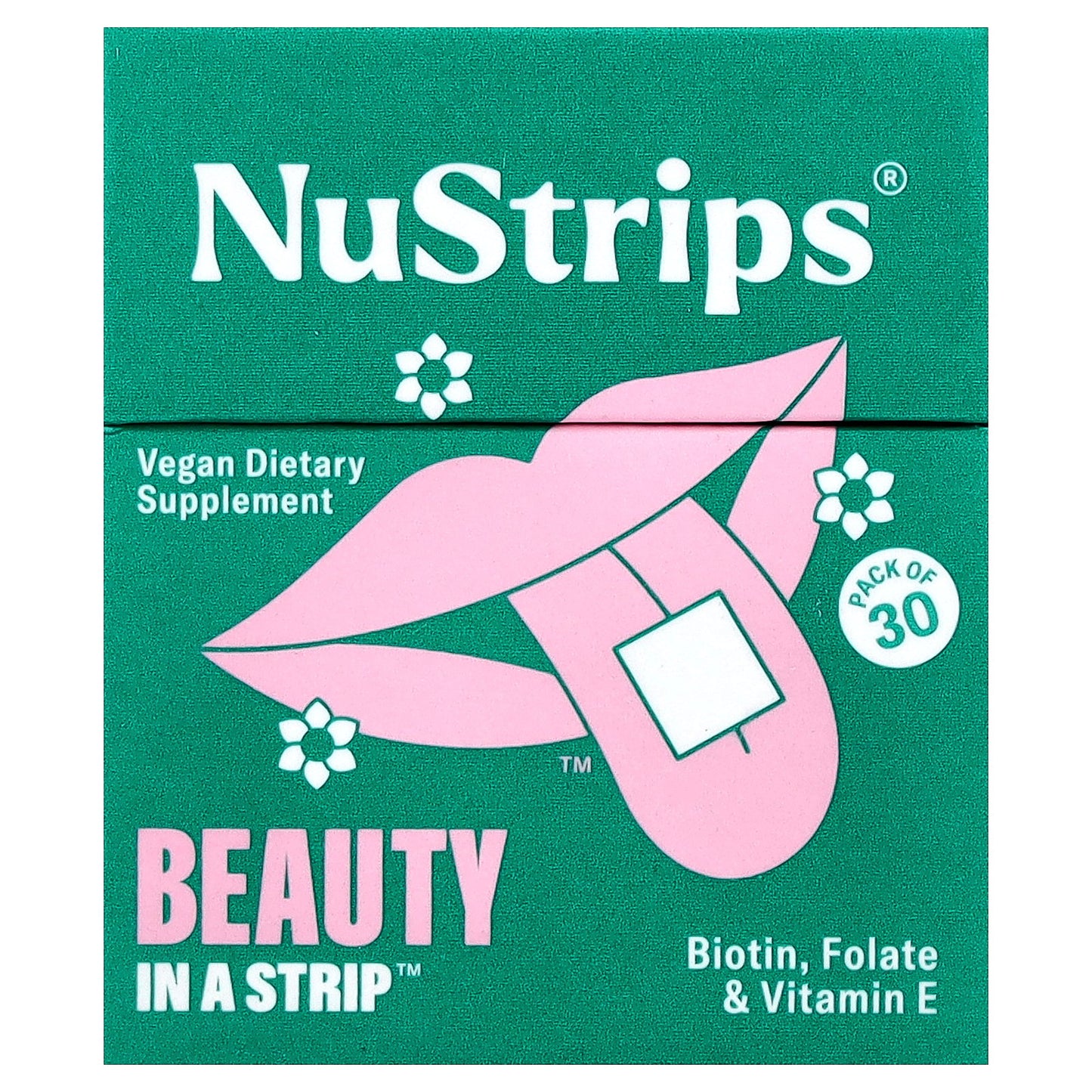 NuStrips, Beauty In A Strip™, Sweet Strawberry, 30 Strips