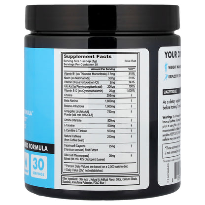 fitcode, LeanPre, Pre-Workout Shred Formula, Blue Raz, 8.46 oz (240 g)