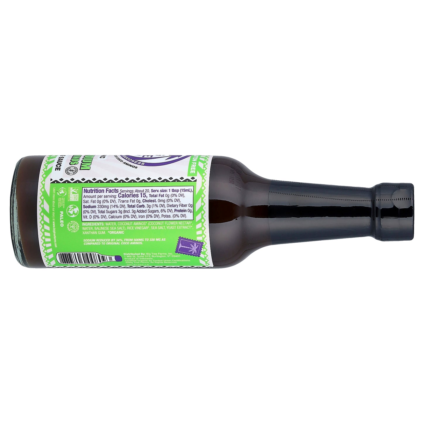 Big Tree Farms, Organic, Less Sodium Coco Aminos, Marinade & Sauce, 10 fl oz (296 ml)