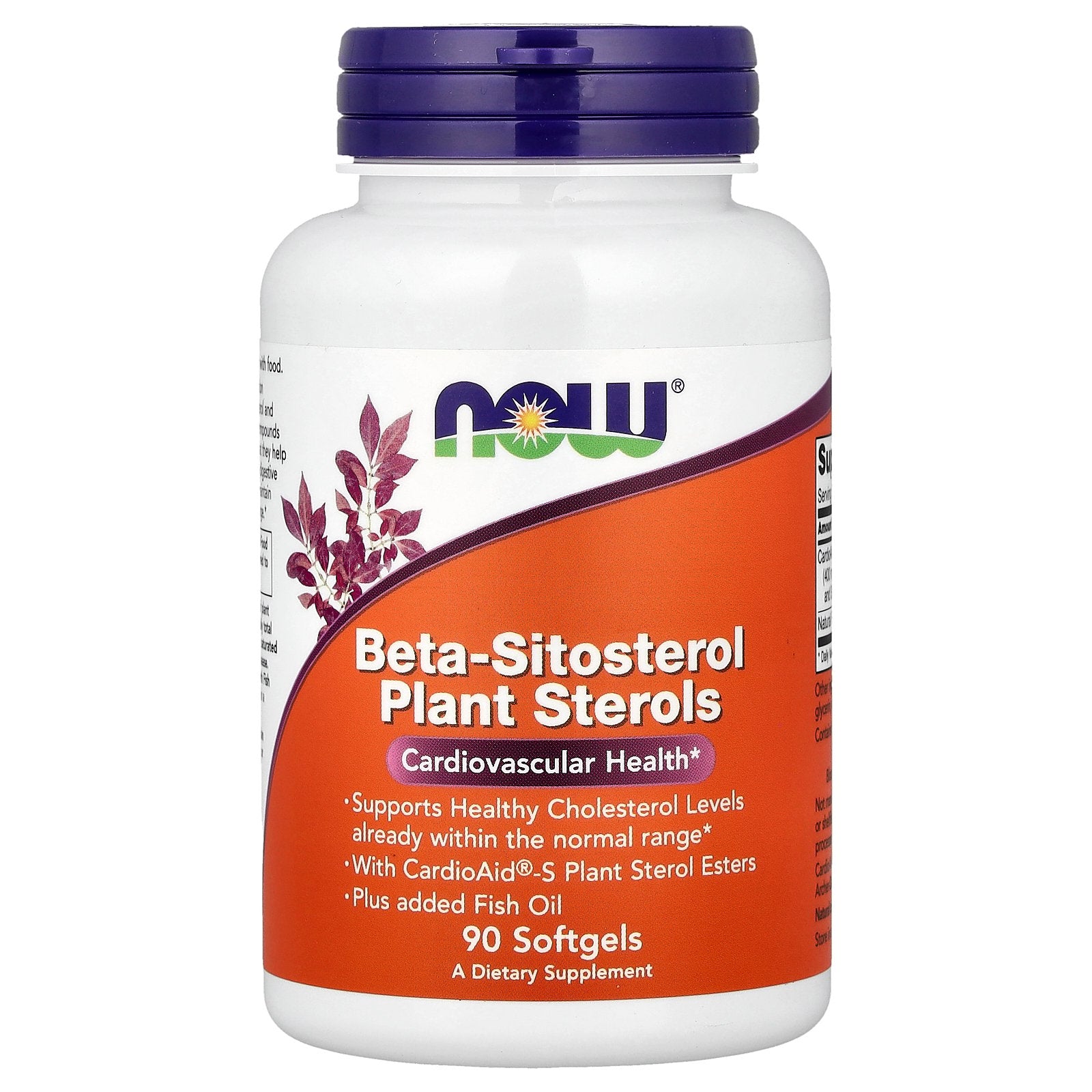 NOW Foods, Beta-Sitosterol Plant Sterols, 90 Softgels