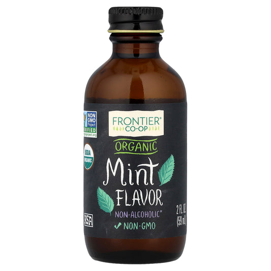 Frontier Co-op, Organic Mint Flavor, Non-Alcoholic, 2 fl oz (59 ml)