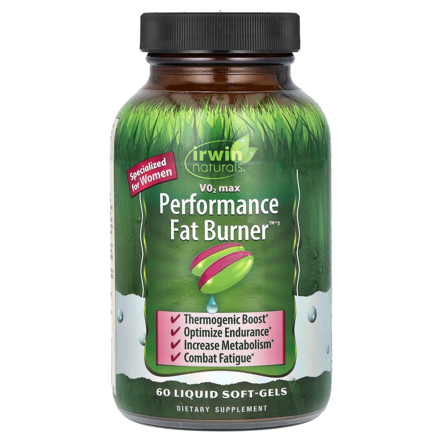 Irwin Naturals, V02 Max, Performance Fat Burner, 60 Liquid Soft-Gels