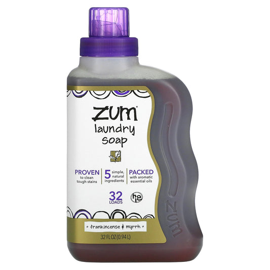 ZUM, Laundry Soap, Frankincense & Myrrh, 32 fl oz (0.94 l)