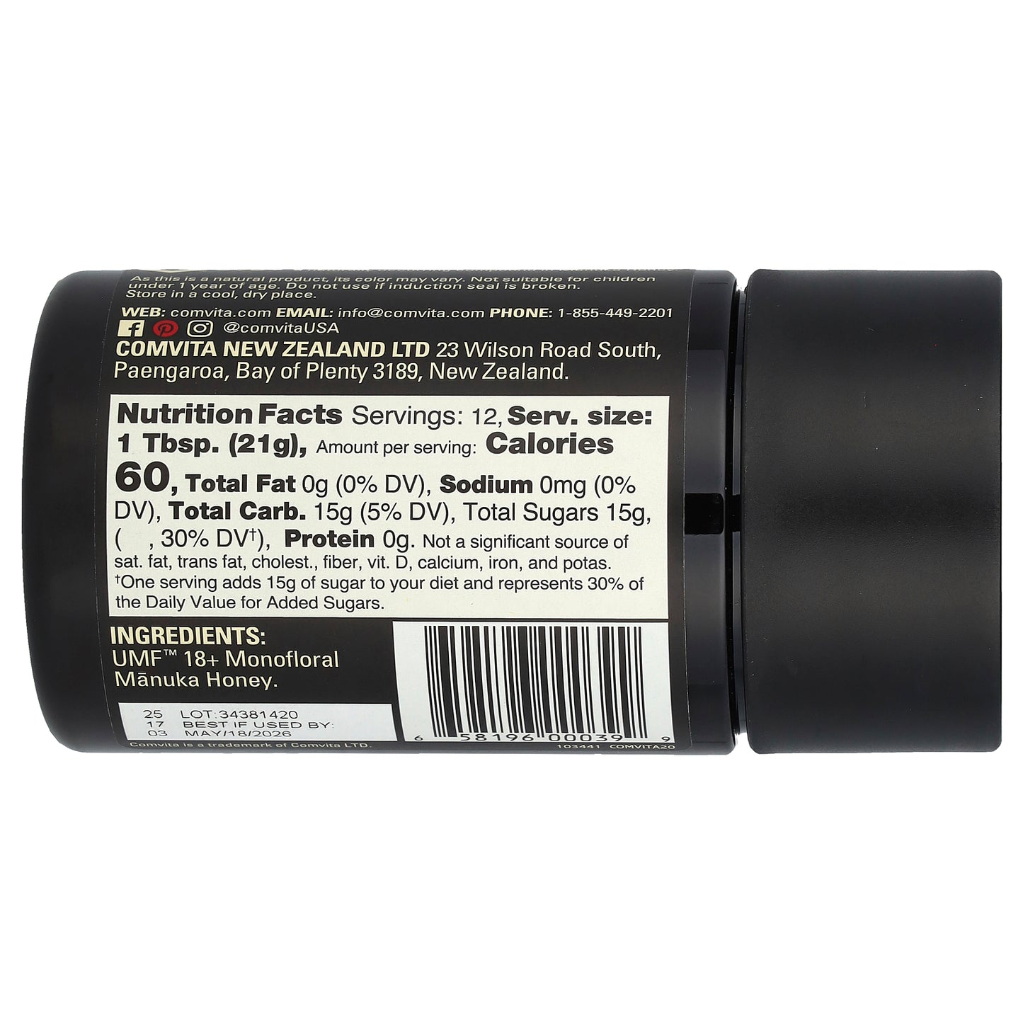 Comvita, Manuka Honey, UMF™ 18+, MGO 696+, 8.8 oz (250 g)