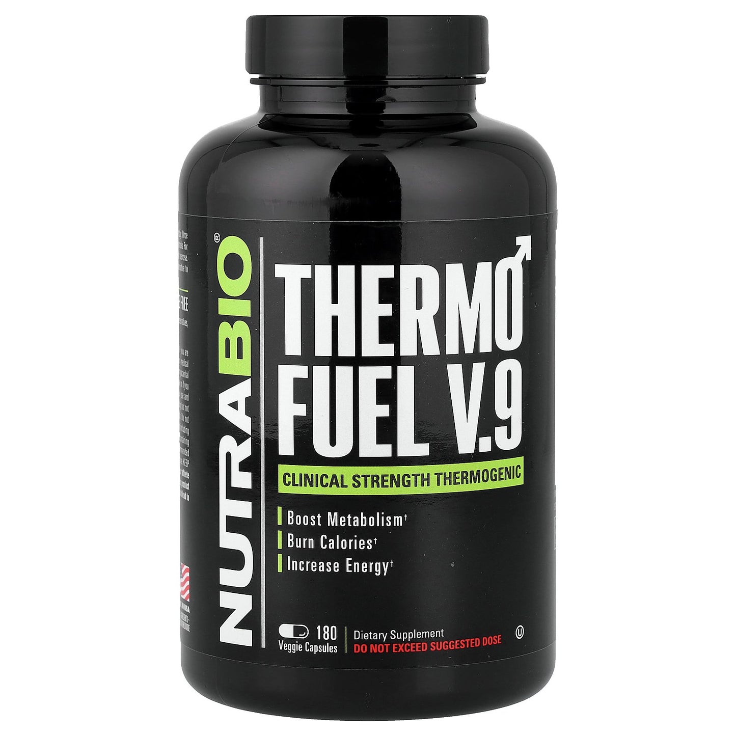 NutraBio, Thermo Fuel V.9, 180 Veggie Capsules