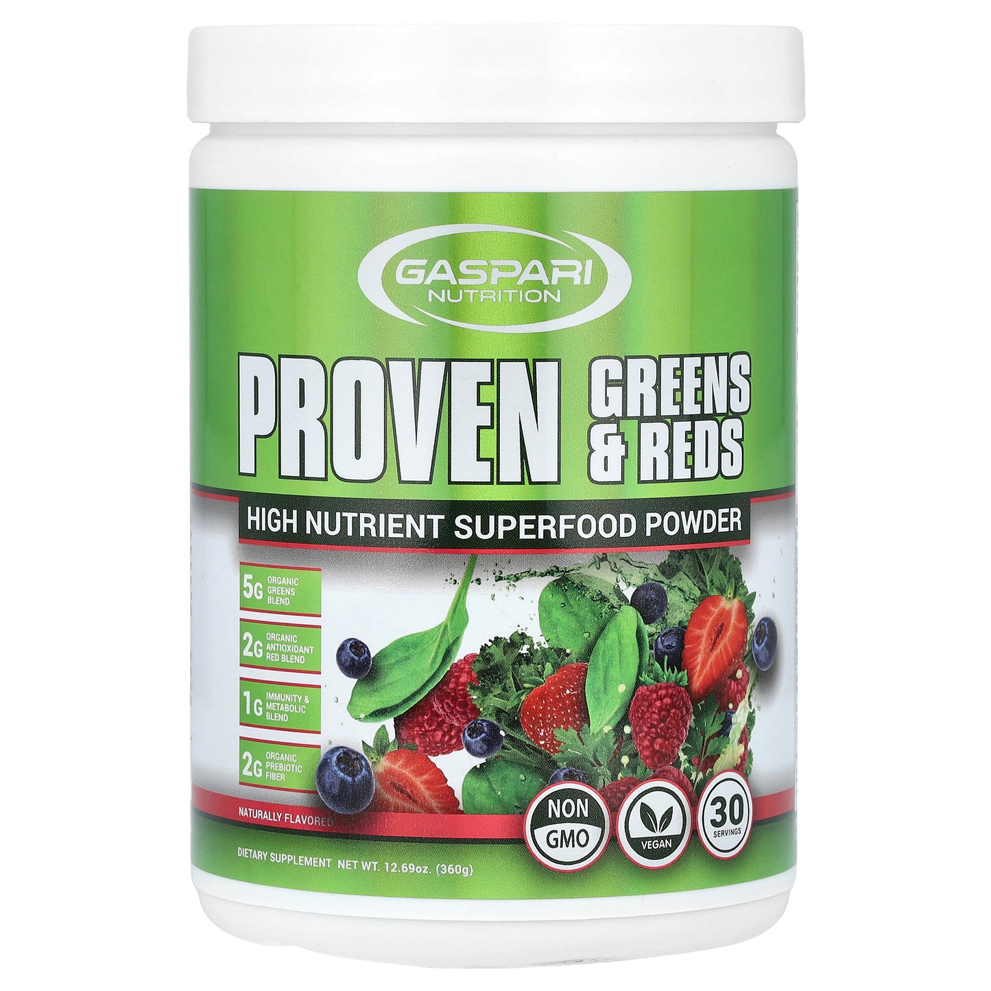 Gaspari Nutrition, Proven Greens & Reds, 12.69 oz (360 g)