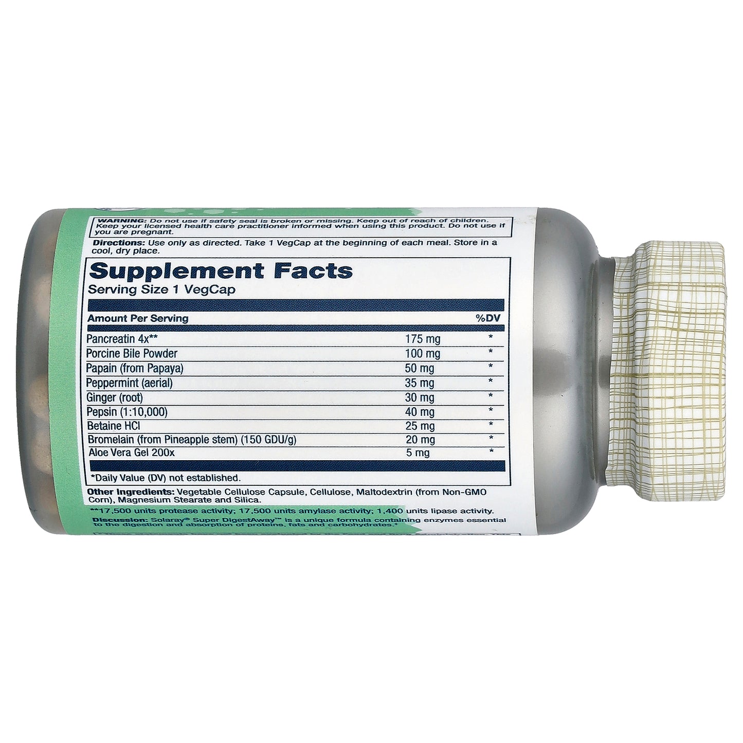 Solaray, Super DigestAway™, 60 Vegcaps