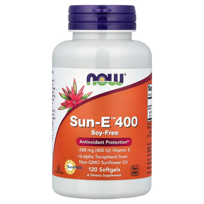 NOW Foods, Sun-E™ 400, 268 mg (400 IU), 120 Softgels