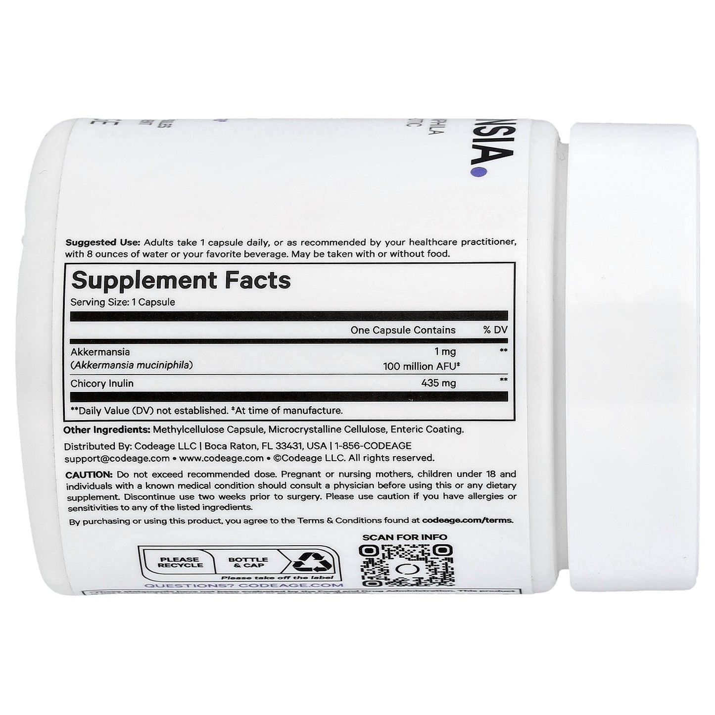 Codeage, Akkermansia , 90 Vegetable Capsules