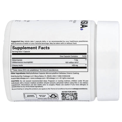 Codeage, Akkermansia , 90 Vegetable Capsules