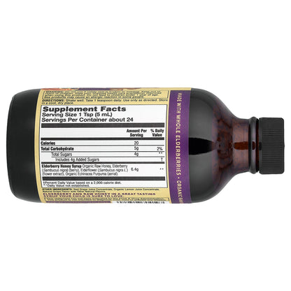 Zand, For Kids, Wellness Syrup, Elderberry & Honey, 4 fl oz (118 ml)