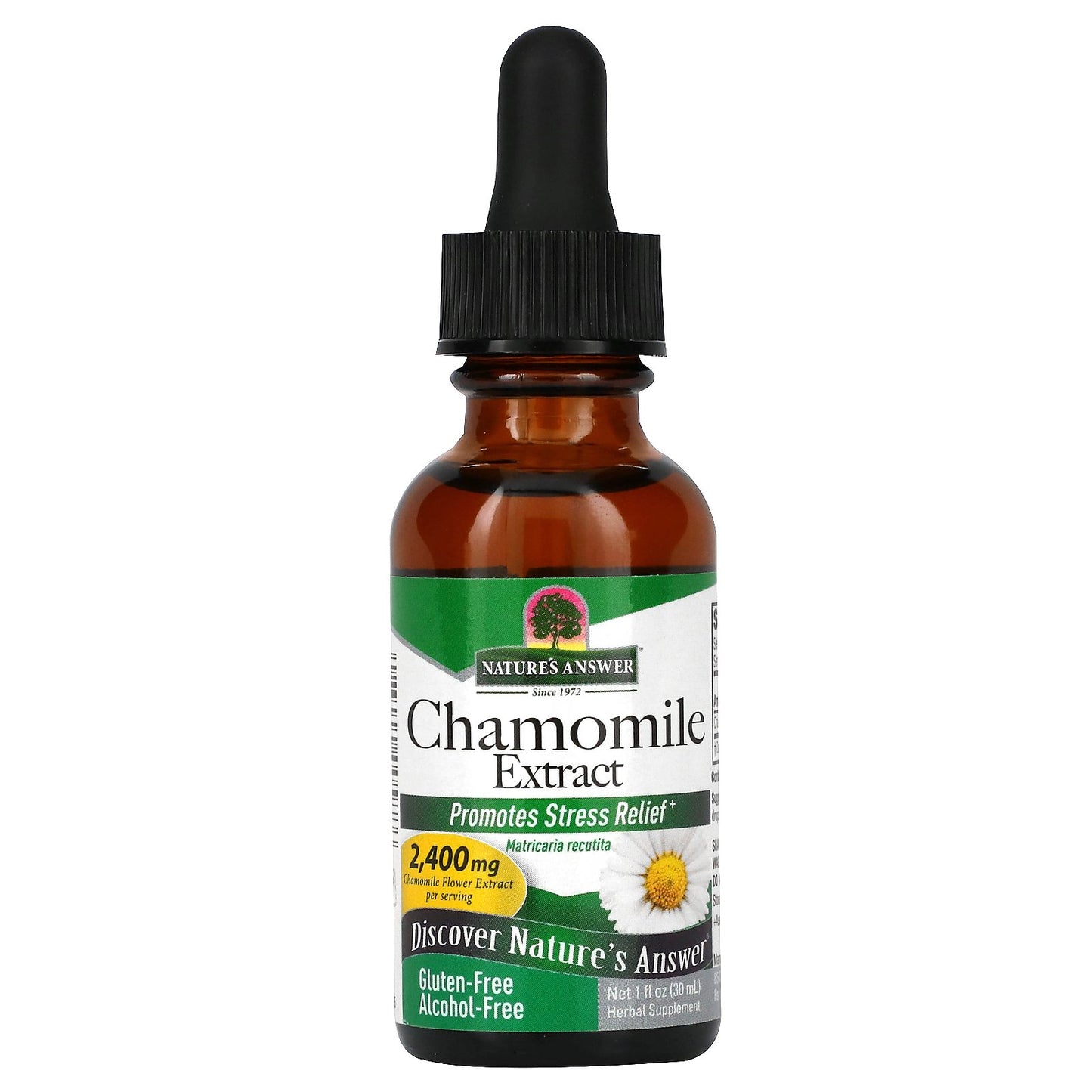 Nature's Answer, Chamomile Extract, Alcohol Free, 2,400 mg, 1 fl oz (30 ml) (1,200 mg per ml)