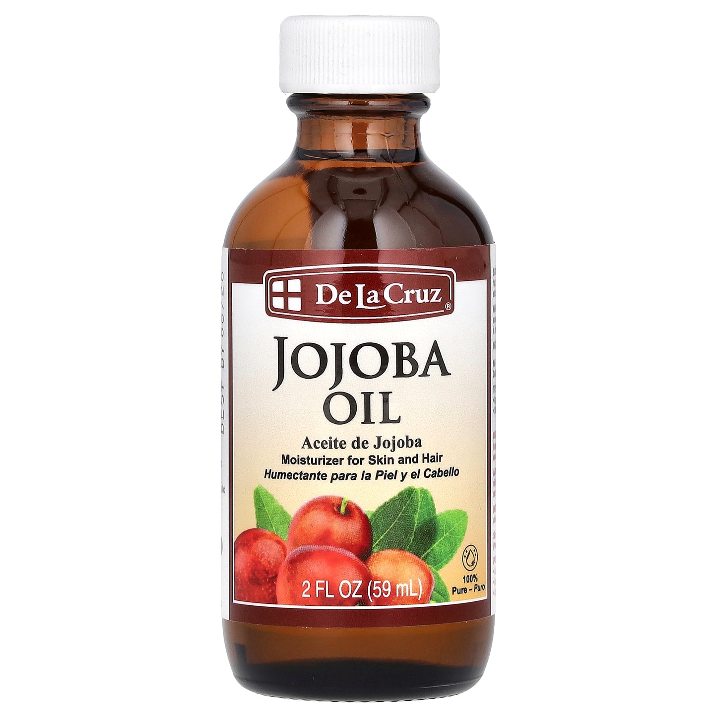 De La Cruz, 100% Pure Jojoba Oil,  2 fl oz (59 ml)