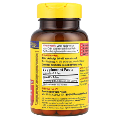 Nature Made, CoQ10, 200 mg, 80 Softgels