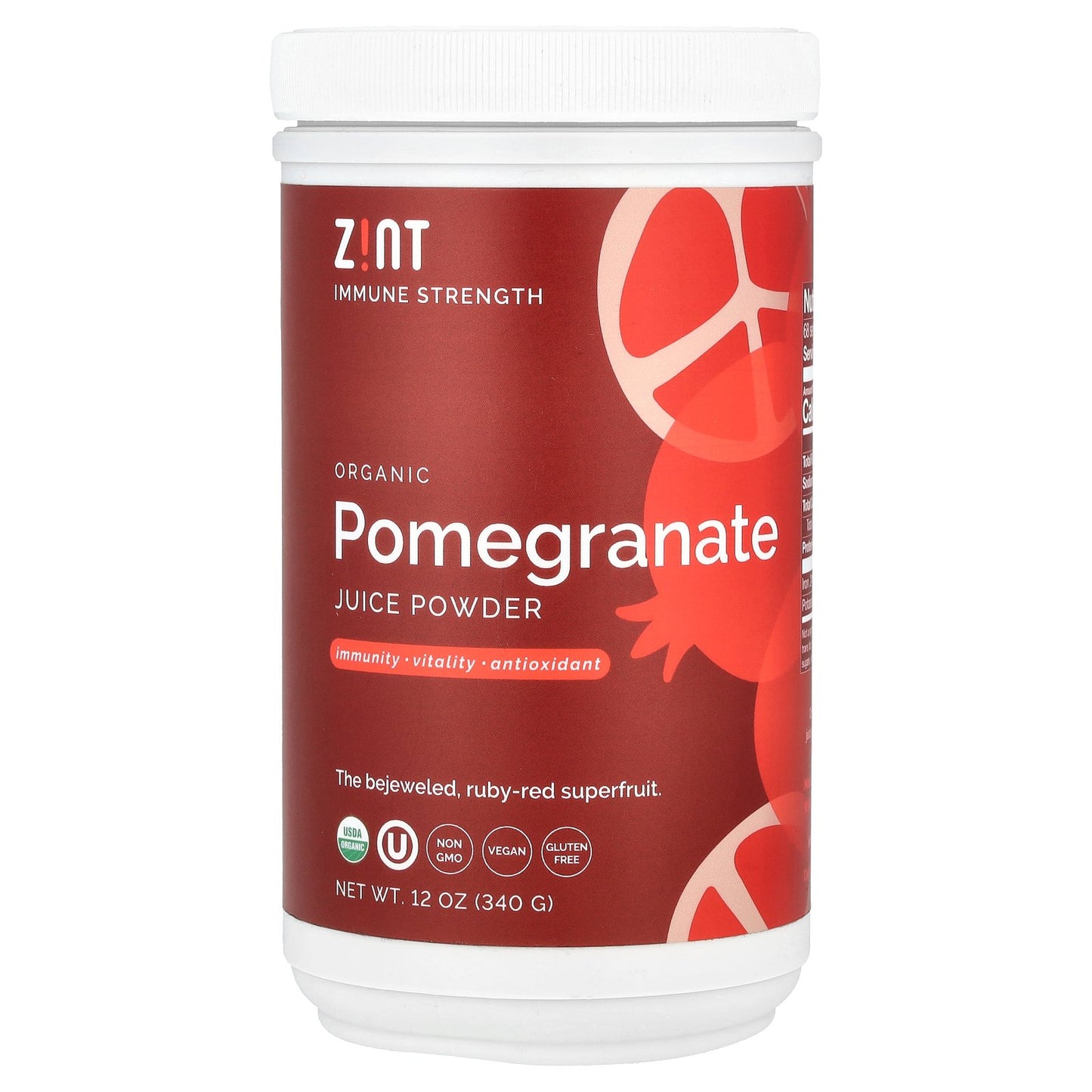 Zint, Organic Pomegranate Juice Powder, 12 oz (340 g)