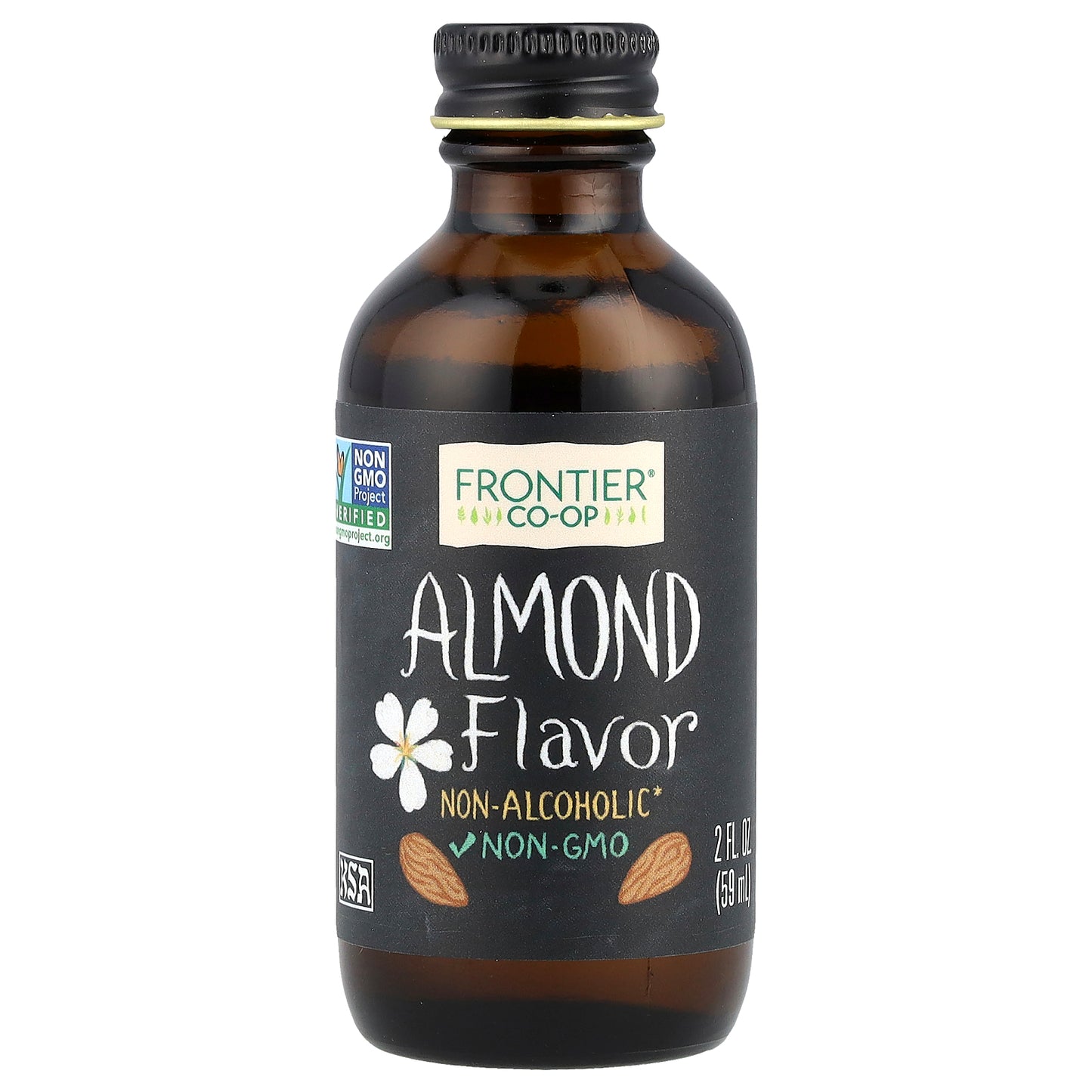 Frontier Co-op, Almond Flavor, Non-Alcoholic, 2 fl oz (59 ml)