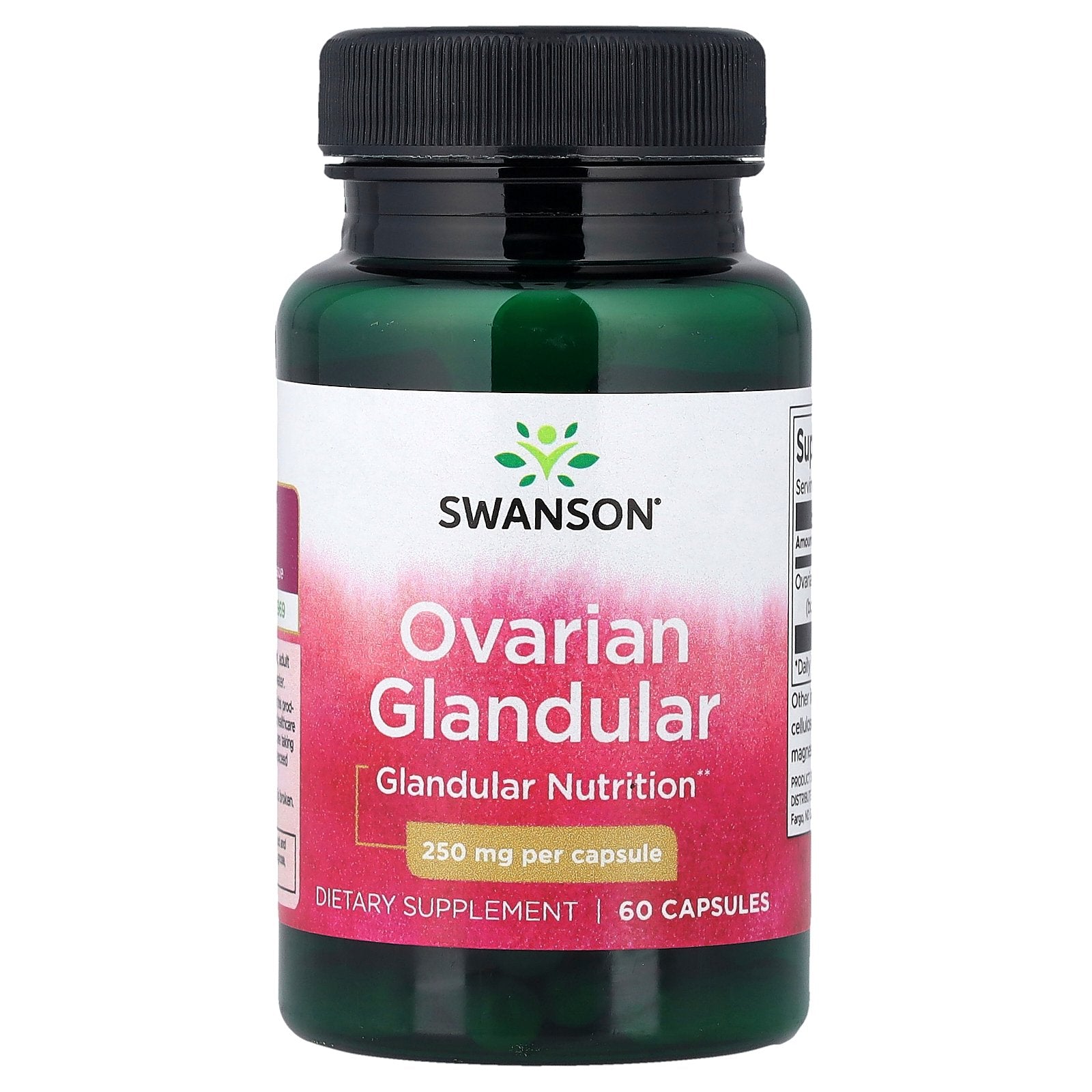 Swanson, Ovarian Glandular, 250 mg, 60 Capsules
