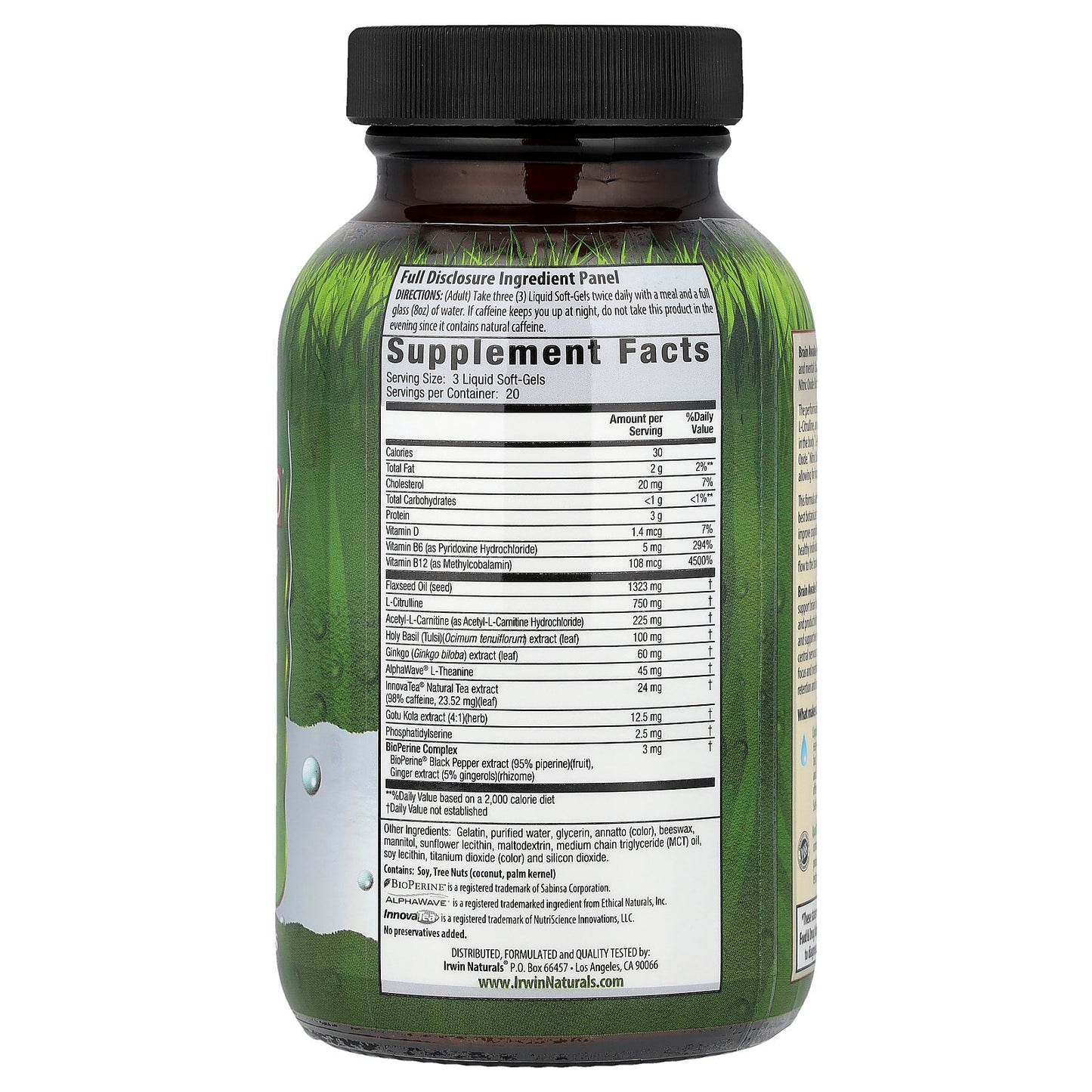 Irwin Naturals, Brain Awake Red®, 60 Liquid Soft-Gels