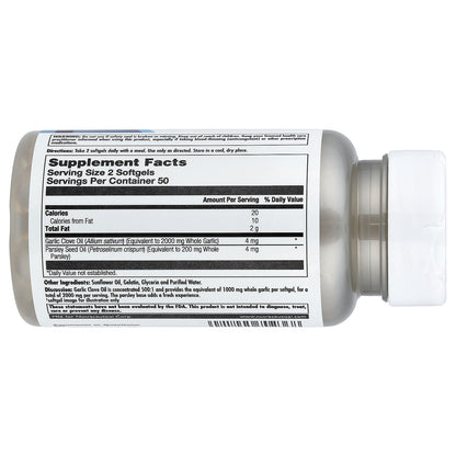 KAL, Garlic Oil, 100 SoftGels