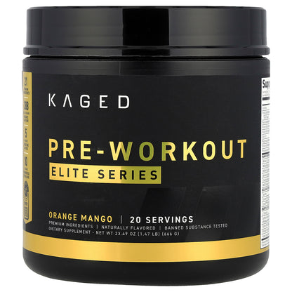 Kaged, Elite Series, Pre-Workout, Orange Mango, 1.47 lb (666 g)
