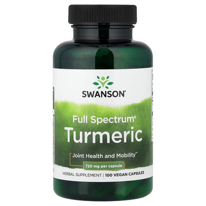 Swanson, Full Spectrum® Turmeric, 720 mg, 100 Vegan Capsules