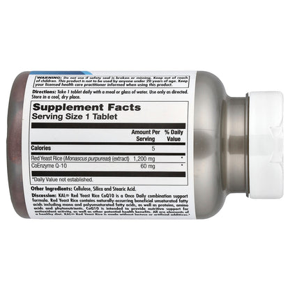 KAL, Red Yeast Rice & CoQ-10, 30 Tablets