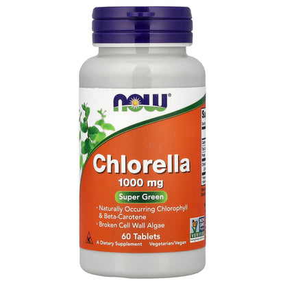 NOW Foods, Chlorella, 60 Tablets (1,000 mg per Tablet)