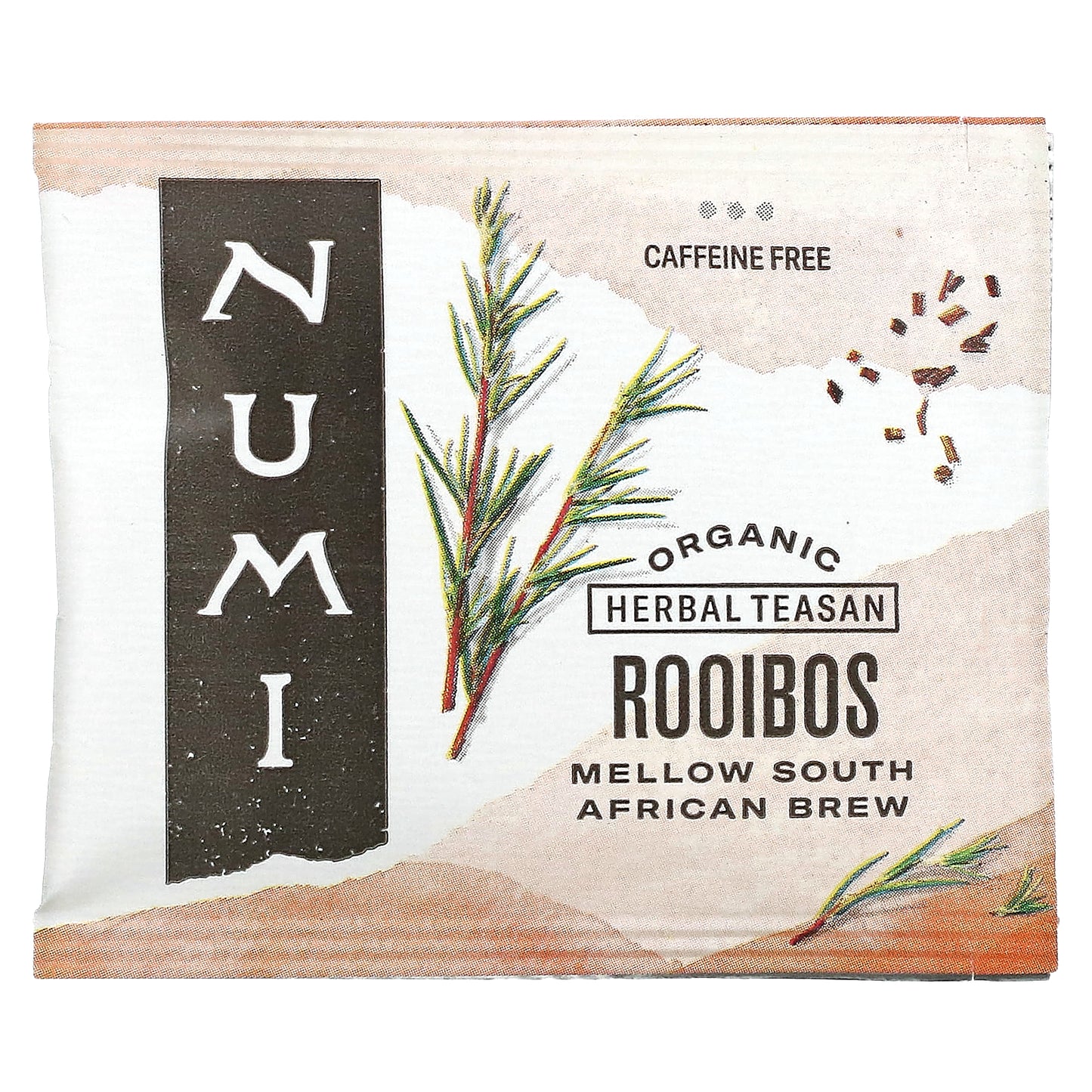 Numi Tea, Organic Herbal Teasan, Rooibos, Caffeine Free, 18 Tea Bags, 1.52 oz (43.2 g)