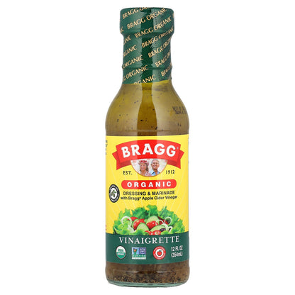 Bragg, Organic Dressing & Marinade with Bragg® Apple Cider Vinegar, Vinaigrette, 12 fl oz (354 ml)