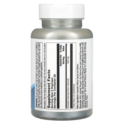 KAL, Charcoal Activated, 100 VegCaps (250 mg per VegCap)