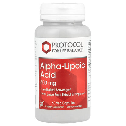 Protocol for Life Balance, Alpha-Lipoic Acid, 60 Veg Capsules
