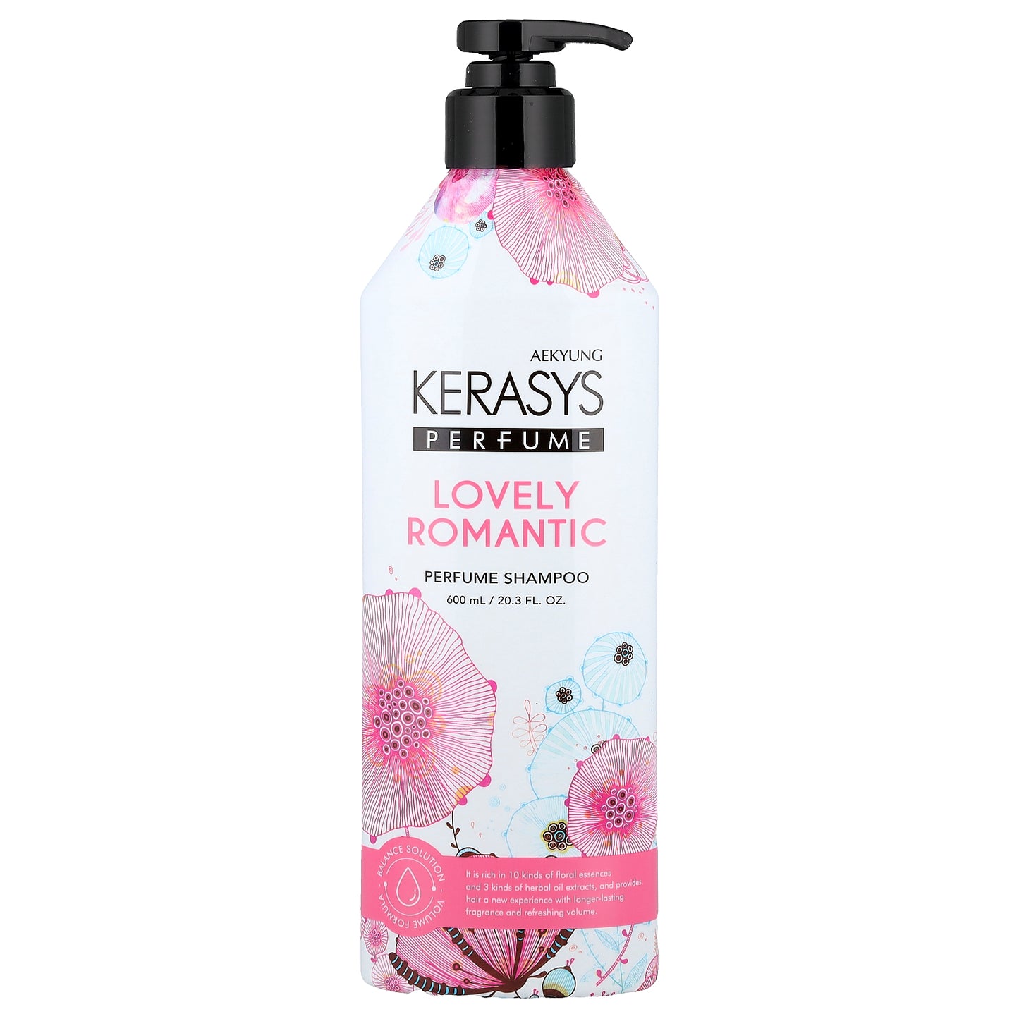 Kerasys, Lovely Romantic Perfume Shampoo, 20.3 fl oz (600 ml)