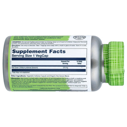 Solaray, True Herbs, Red Clover, 375 mg, 100 VegCaps