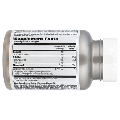 KAL, Omega 3 450/300, 60 Softgels (1,280 mg per Softgel)