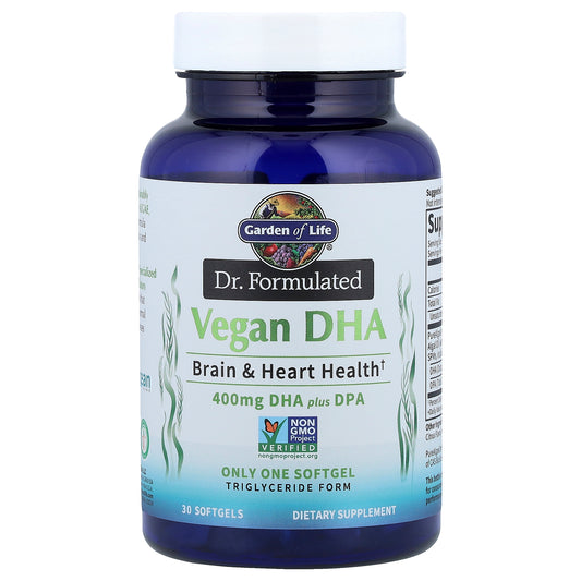 Garden of Life, Dr. Formulated Vegan DHA Plus DPA, 30 Softgels
