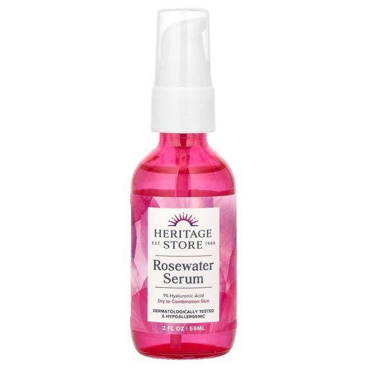 Heritage Store, Rosewater Serum, 2 fl oz (59 ml)