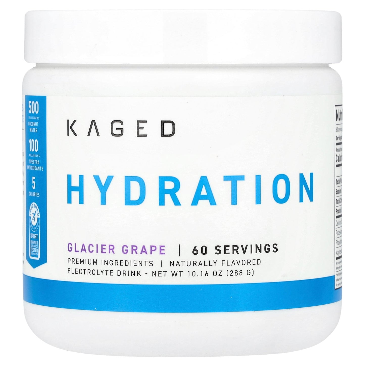 Kaged, Hydration, Glacier Grape, 10.16 oz (288 g)