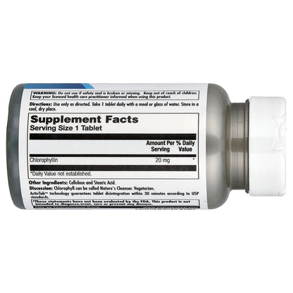 KAL, Chlorophyll, 20 mg , 100 Tablets