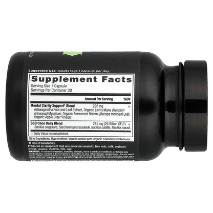 Ancient Nutrition, SBO Probiotics, Mental Clarity, 30 Capsules