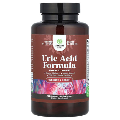 Nature's Craft, Uric Acid Formula, 120 Capsules