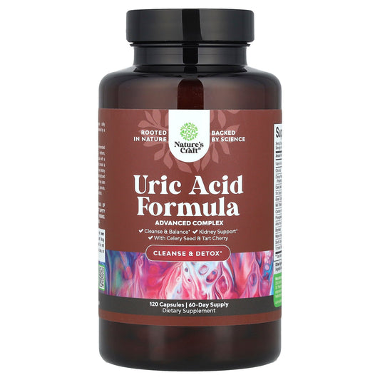 Nature's Craft, Uric Acid Formula, 120 Capsules