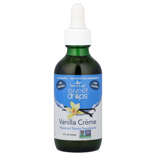 SweetLeaf Stevia, Sweet Drops®, Vanilla Creme, 2 fl oz (60 ml)